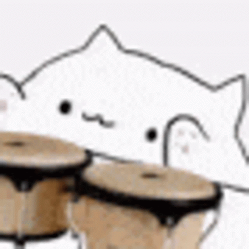 Bongo Cat Weird Transitions GIF