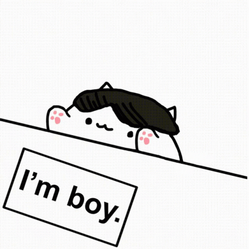 Bongo Cat Funny Hair Im Boy GIF