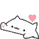 Bongo Cat Sweet Sticker GIF