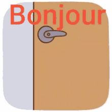 Bonjour Animated Girl Bringing Coffee GIF