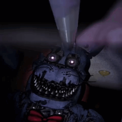 Bonnie From Five Nights At Freddy's With Whipped Cream Swirl GIF