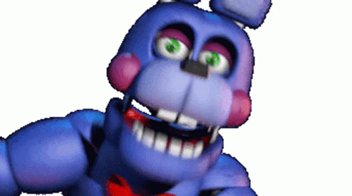 Bonnie Jumpscare Chomping Closeup GIF