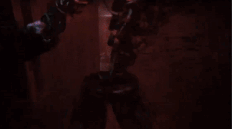 Bonnie With Shining Red Eyes Jumpscare GIF