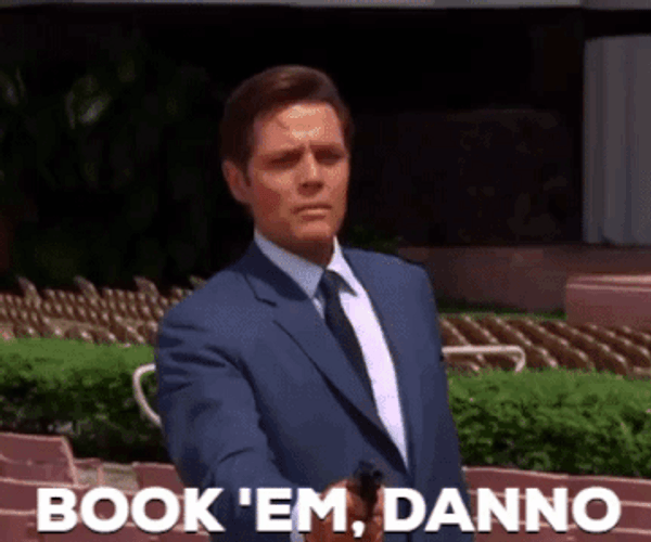 Book It Danno Jack Lord Orders GIF