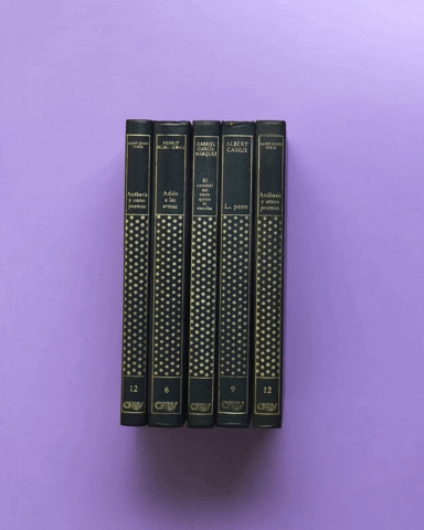 Books Moving Like Newton Pendulum GIF