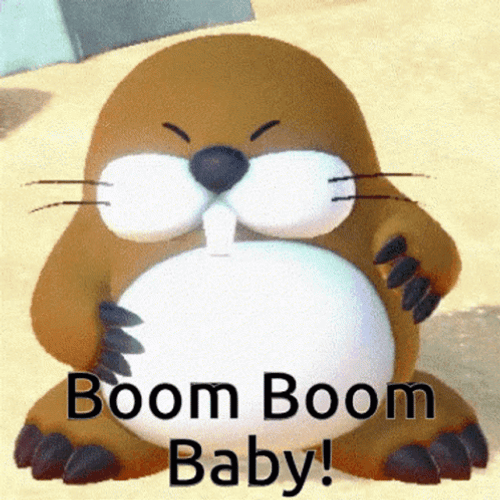 Boom Beaver Baby GIF