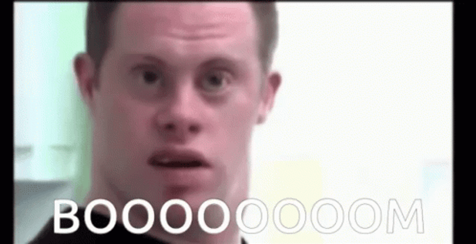 Boom Goes The Dynamite Shocked Face GIF