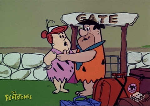 Boomerang Flintstone Car GIF