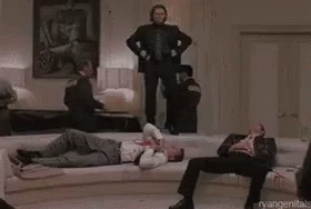 Boondock Saints Paul Smecker Dance On Sofa GIF