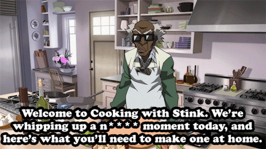 Boondocks Col. H. Stinkmeaner Cooking GIF