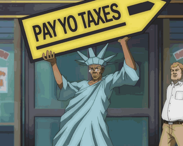 Boondocks Robert Freeman Pay Your Taxes GIF