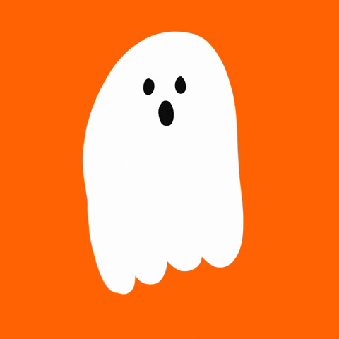 Cute Happy Ghost Booo GIF