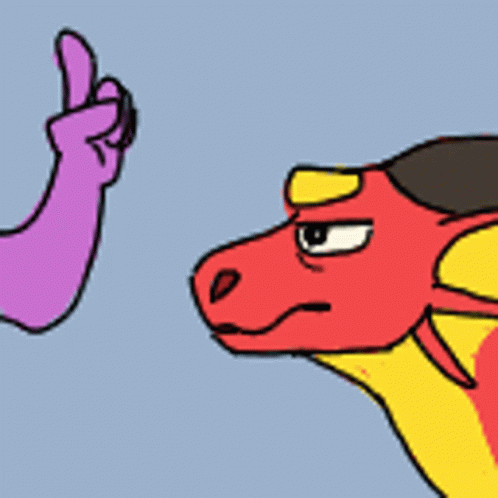 Dragon Fury Getting Boop Animation GIF