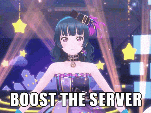 Yoshiko Tsuhima Boost The Server GIF