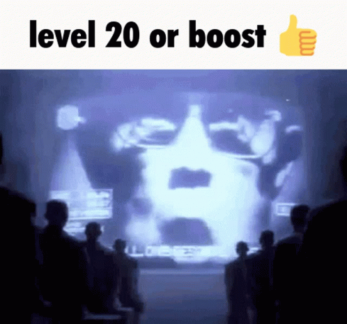 Level 20 Or Boost GIF