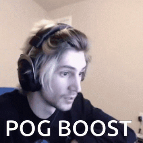 Shocked Xqc Pog Boost GIF
