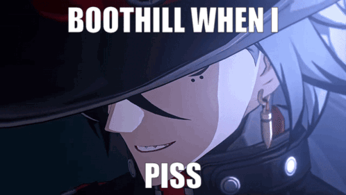 Boothill When I Piss Written on Cartoon Character