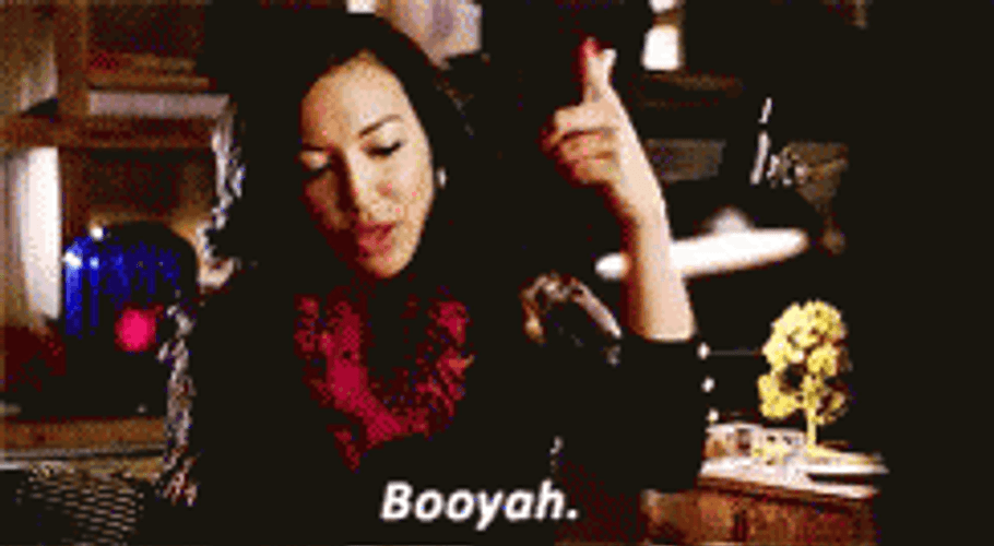 Booyah Glee Girl GIF