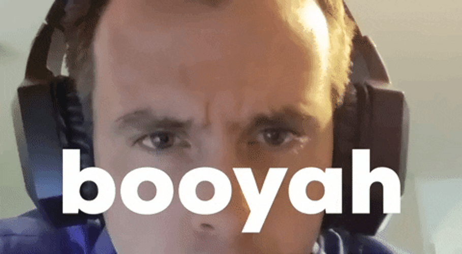 Booyah Man Eye Brow Move GIF