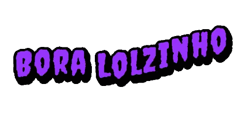 Bora Lolzinho Text in Purple and Black
