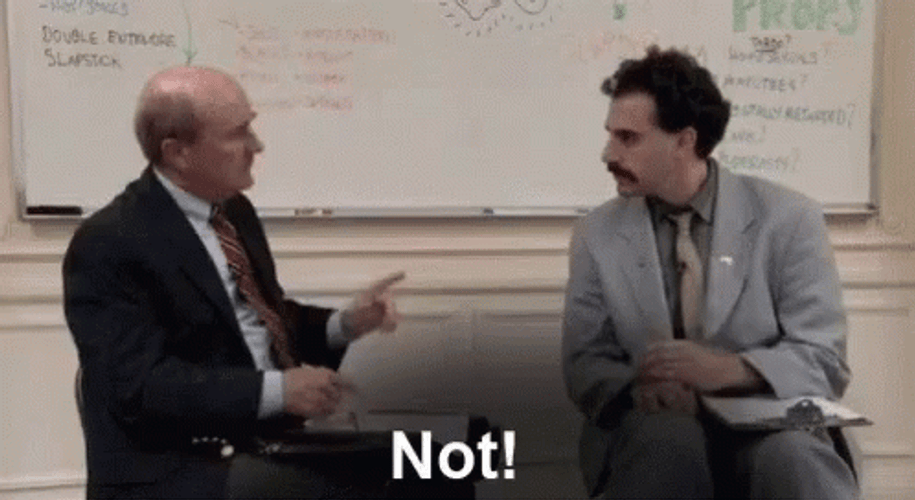 Borat Saying Not GIF