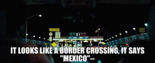 Mexico Border Crossing Dark Night GIF