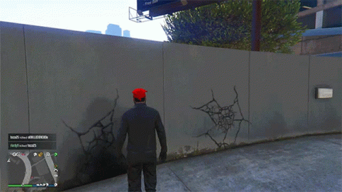 Parkour Alien Jumping Onto Border Video Game GIF