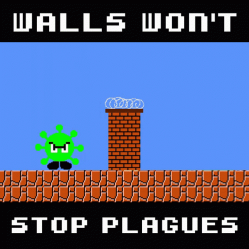 Mario Jumping Over Border Video Game GIF