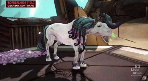Borderlands Vomiting Unicorn GIF