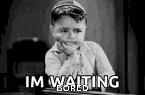 Bored Anticipation Vintage Kid Chin Cupping GIF