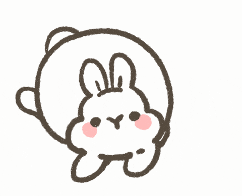 Bored Chubby Bunny Rolling GIF