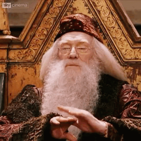 Bored Clap Dumbledore GIF