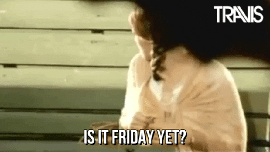 Bored Girl Waiting Is It Friday Yet GIF