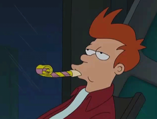 Bored Hurray Cheering Futurama Funny GIF