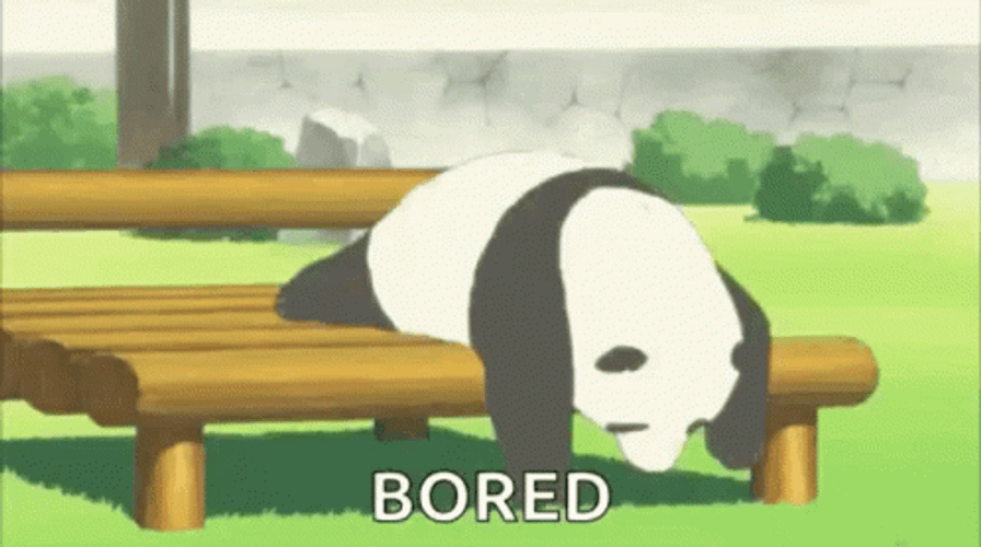 Bored Lazy Panda GIF