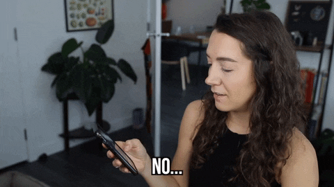 Bored Nooo Cellphone Reaction GIF