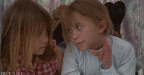 Bored Olsen Twins Blah Blah Blah GIF
