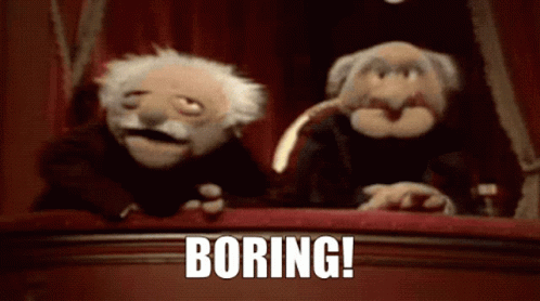 Bored Statler And Waldorf GIF