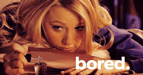 Bored Woman Lying on Table