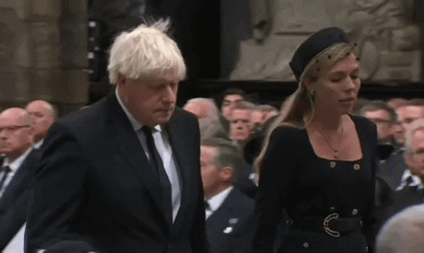Boris Johnson Attending Queen Elizabeth Funeral GIF