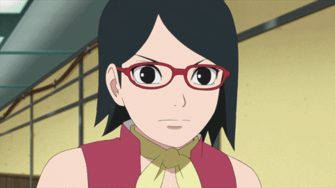 Boruto Sarada Shuriken Metal Lee GIF