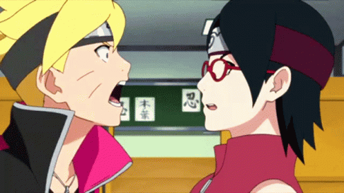 Boruto Scary Chocho Sarada GIF