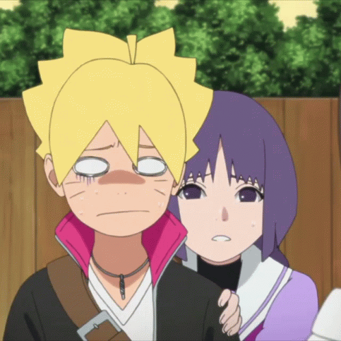 Boruto Uchiha Sumire Kakei Scared GIF