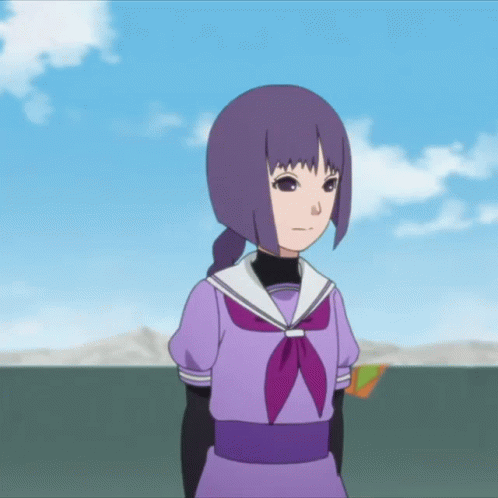 Boruto Walking Past Sumire GIF