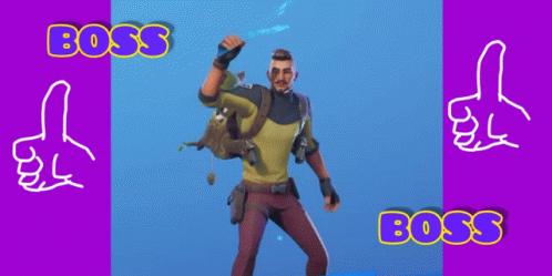Fornite Hugo Boss GIF