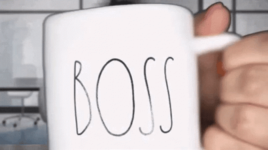 Boss Coffee Cup GIF