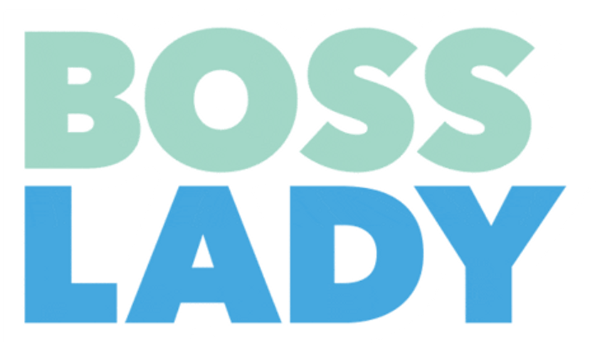 Boss Lady Colorful Text GIF
