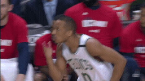 Boston Celtics Avery Bradley Flying Kiss GIF
