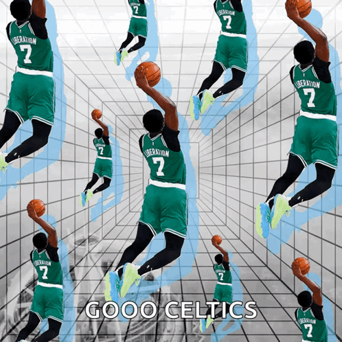 Boston Celtics Dunk Animated Loop GIF