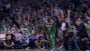 Boston Celtics Excited Player Muscle Flexing GIF